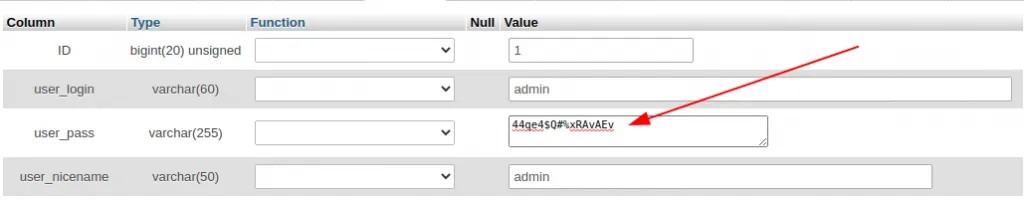 Lấy lại mật khẩu WordPress Admin