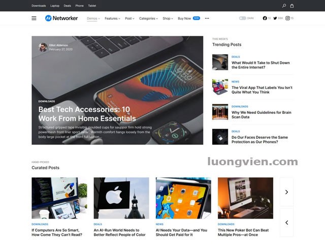 Networker - Theme tin tức nhiều tính năng hấp dẫn