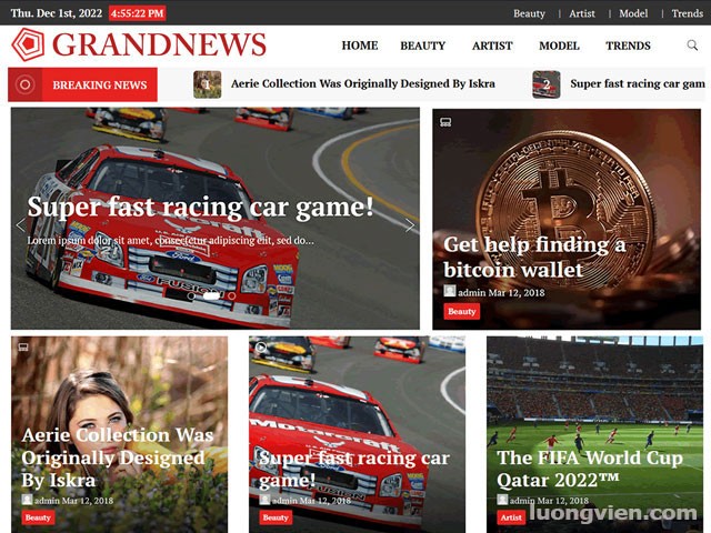 Grand News - Top 20 theme WordPress đẹp nhất 2023