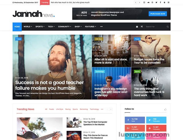 Jannah - Theme WordPress tin tức đẹp