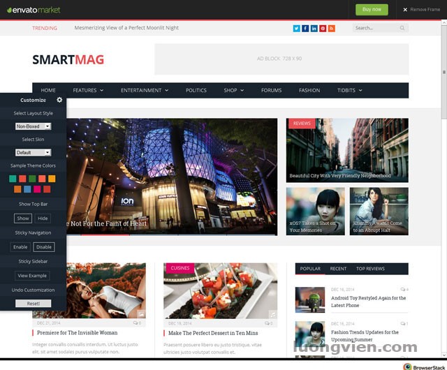 SmartMag - Theme cho trang tin tức đẹp nhất hiện nay